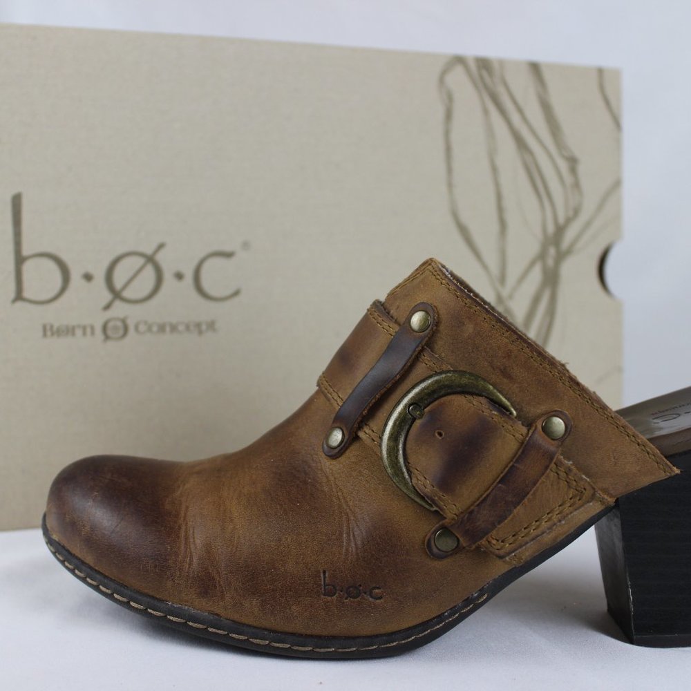 Boc Women's 'Suzi' Suede Leather Mule Clogs Tan Pea… Gem